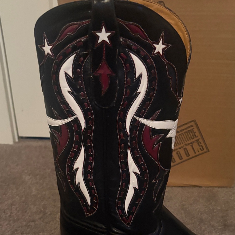Liberty Boot Co. Black and White Boots. Style called Dallas. NIB. - Picture 7 of 13